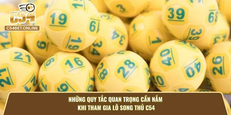Nguyên tắc cần nắm khi tham gia lô kép C54
